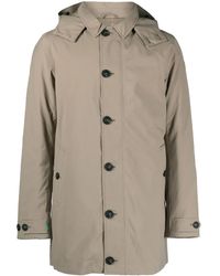 Save The Duck - Cappotto Monopetto Con Cappuccio - Lyst
