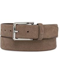 BOSS - Suede-Buckle Belt - Lyst