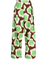 Biyan - Pantalon Droit À Imprimé Graphique - Lyst