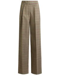 Etro - Stretch Wool Trousers With Prince Of Wales Motif - Lyst