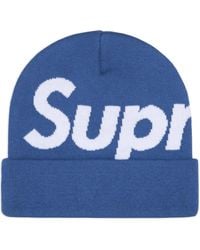 Supreme - Intarsia-Logo Beanie Hat - Lyst