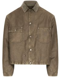 Maison Margiela - Veste À Col En Velours Côtelé - Lyst