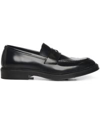 Giuliano Galiano - Round Toe Leather Loafers - Lyst