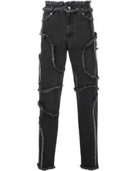 Eckhaus Latta - Seam-Detail Cropped Jeans - Lyst