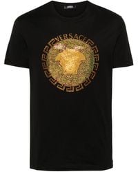 Versace - T-shirt con stampa Medusa Head - Lyst