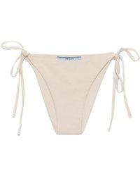 Prada - Rhinestone-Embellished Bikini Bottoms - Lyst