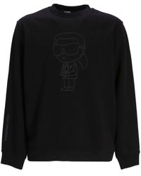 Karl Lagerfeld - Sweatshirt mit Ikonik Karl-Motiv - Lyst