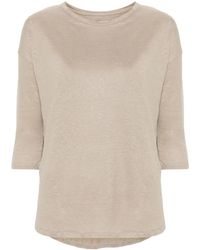 Majestic Filatures - Linen-Blend T-Shirt - Lyst