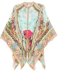 CAMILLA - Button Scarf Blouse - Lyst