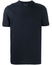 Emporio Armani - Camiseta con logo en relieve - Lyst