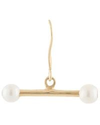 DALILA BARKACHE - 18Kt Pearl Bar Earring - Lyst
