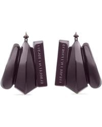 Elisabetta Franchi - Earrings With Engraved Logo - Lyst