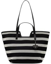 Morgan - Gestreepte Mesh Shopper - Lyst