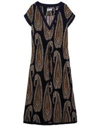 One Season - Sammi Paisley-Print Midi Dress - Lyst