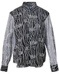 COMME DES GARÇON BLACK - Filip Pagowski Print Long Sleeve Shirt - Lyst