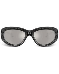 DIESEL - Cut-Out Oval-Frame Sunglasses - Lyst