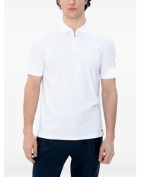 HUGO - Zip-Neck Polo Shirt - Lyst