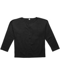 Winnie NY - Long-Sleeved Buttoned T-Shirt - Lyst