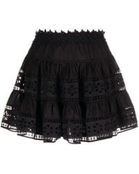 Charo Ruiz - Floral-lace Panelled Skirt - Lyst