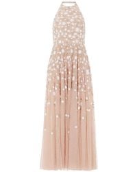 Needle & Thread - Trailing Roses Halter-Neck Gown - Lyst