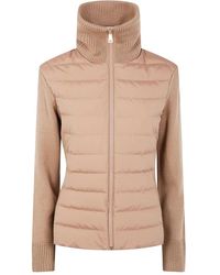 Moncler - Quilted Knit Padded Jacket - Lyst
