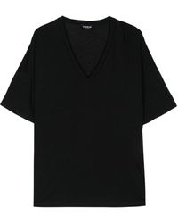 Dondup - Jersey T-shirt Met V-hals - Lyst