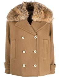 MICHAEL Michael Kors - Double-breasted Wool-blend Jacket - Lyst