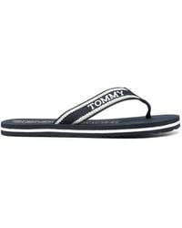 Tommy Hilfiger - Logo-Jacquard Flip Flops - Lyst