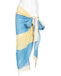 Frankie Shop - Thira Striped Wrap-Style Skirt - Lyst