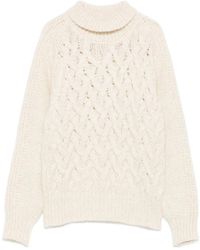 Eleventy - Jersey de punto de ochos con cuello alto - Lyst