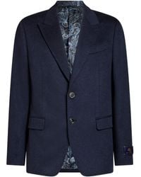 Etro - Paisley-Lined Cashmere Blazer - Lyst