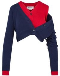 Monse - Layered-Effect Ribbed-Knit Cardigan - Lyst