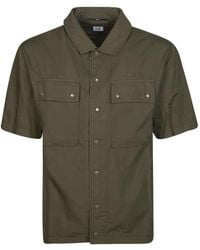 C.P. Company - Buttoned Short-Sleeve Shirt Jacket - Lyst