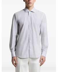 Peserico - Vertical-Stripe Shirt - Lyst