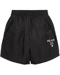 Prada - Shorts mit hohem Bund - Lyst