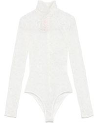 Valentino Garavani - Rebrodé Lace Bodysuit - Lyst