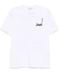 JW Anderson - T-Shirt Met Print Op De Rug - Lyst