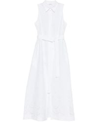 P.A.R.O.S.H. - Embroidered Cotton Shirt Dress - Lyst