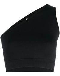 Rick Owens - One-Shoulder Stretch Ribbed Cropped Top - Lyst