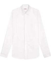 Fursac - Honeycomb-Textured Bib-Panel Slim-Fit Shirt - Lyst