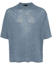Roberto Collina - Knitted Linen T-shirt - Lyst