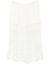 IRO - Crochet-Knit Cropped Trousers - Lyst