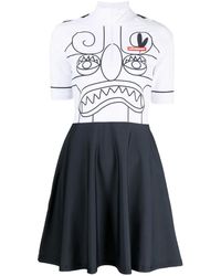 Charles Jeffrey - Abito Corto Svasato Con Stampa - Lyst