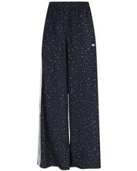 adidas - Originals Wide-Leg Leopard-Print Track Pants - Lyst