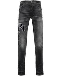 Amiri - Jeans skinny con ricamo - Lyst