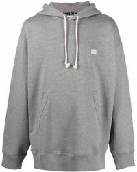 Acne Studios - Face-patch Oversized Hoodie - Lyst