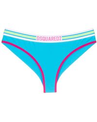 DSquared² - Logo-band Cotton Thongs - Lyst
