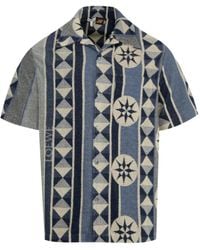 Loewe - Jacquard Cotton Shirt - Lyst