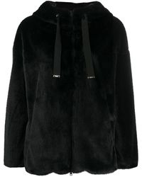 Herno Veste texturée à capuche - Noir