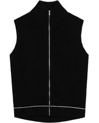 MM6 by Maison Martin Margiela - Sleeveless Cardigan - Lyst